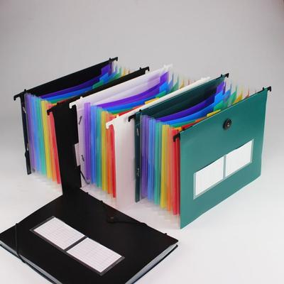 B5 Expanding File Folder Plastic Elastic Closure Accordian Organizer 7 Pockets Transparent Envelopes Document Holder Storage Bag
