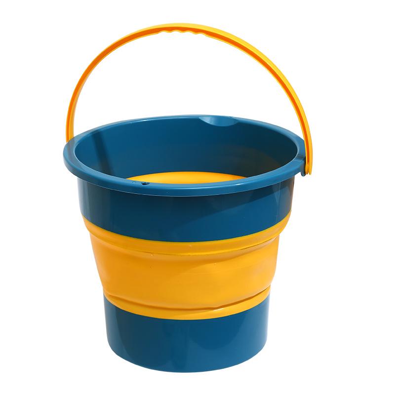 Portable Foldable Car Wash Bucket: Outdoor, Thickened, Multipurpose for Cars, Fishing, Household, and Foot Washing.