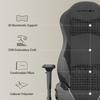 KARNOX Gaming Chair Fabric for Adults - Office Chair High Back,Game Chair with Headrest and Lumbar Support,Gaming Chair Cloth 155 Degrees Recline