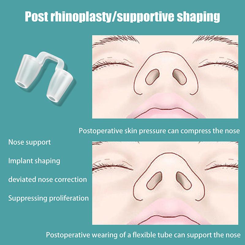 Postoperative Rhinoplasty Nostril Support Silicone Shaping Crooked Nose Correction Fixator Silica Gel Nose Clip Nasal Wing Beaut