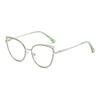 New cat eye glasses frame women's trend fashion metal glasses frame fashion color-changing anti-blue light glasses