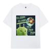 Glerp Glorp Funny Alien Cat Italian Brainrot Meme T-shirt Men Women Fashion Harajuku T Shirts Short Cotton Sleeve T-shirt Summer