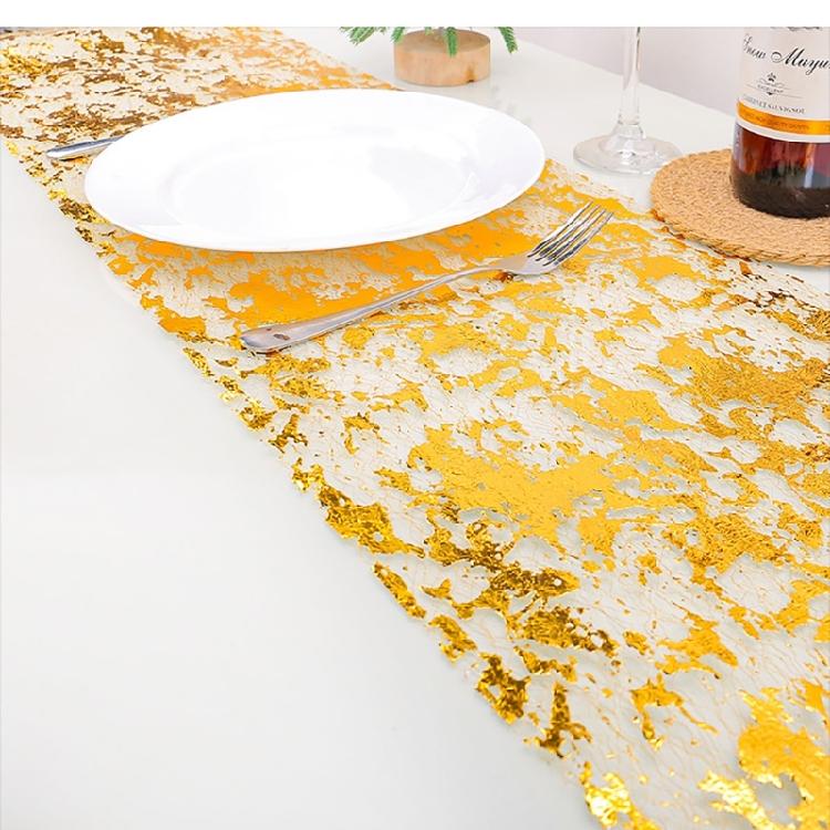 Elegant Gold and Silver Meshes Fabric Roll For Enhancing Event Ambiances Suitable For Wedding And Party Decorations