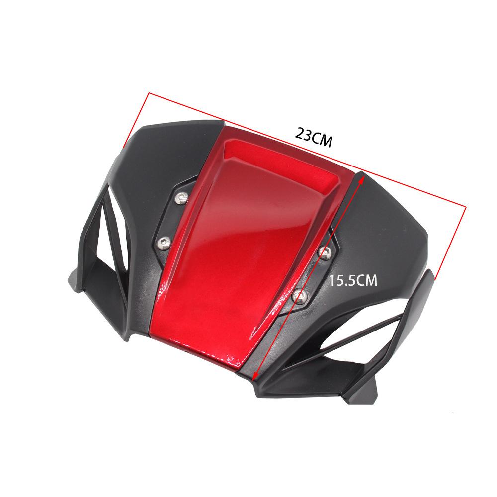 Black+Red Windshield Wind Deflector For Honda CB650R 2019-2022 CB1000R 2018-2020