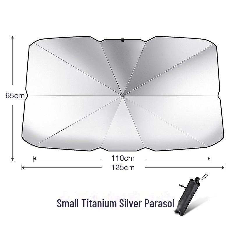 Universal Foldable Car Sunshade: Heat and Sun Protection