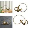 Metal Gold Twist Ornament Portable Housewarming Gift Statue Centerpiece Fashion for Hotel Dining Room Kitchen Home Desk