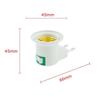 1Pcs Durable E27 Bulb Socket Adapter Led Light Eu Plug Plastic Lamp Base Holder With Power On Off Control Switch