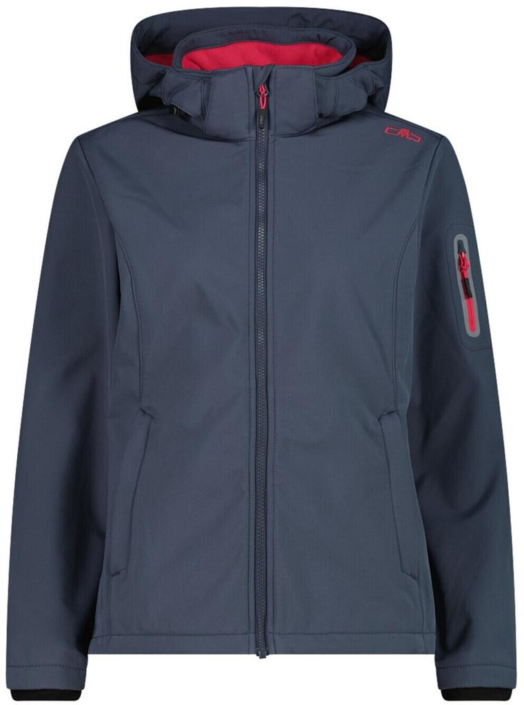 CMP Softshell Jacket Zip Hood Women (39A5006) Functional Jacket 39A5006 Titanium Carmine