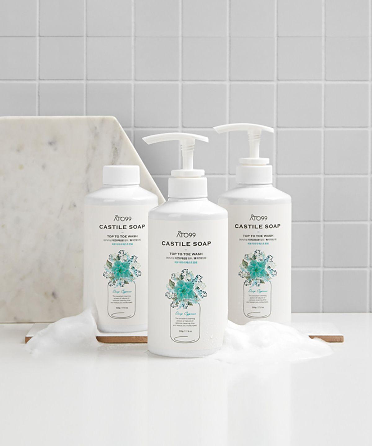 Castile Soap Deep Cypress Scent 500ml (2 bottles)