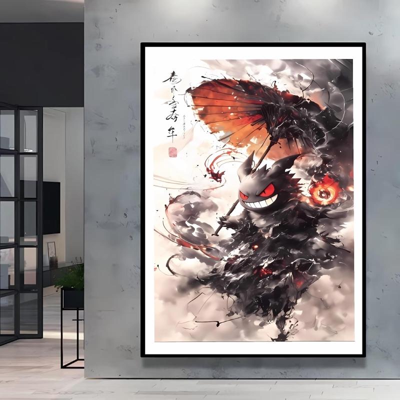 Canvas Painting Pokemon Charizard Cool Character Poster HD Printing Not Fading Modern Home Children's Bedroom Decor Holiday Gift