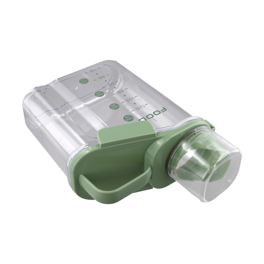 Containers Dispenser 1pcs 2000ml And Bulk Carry Handle Containers Dog Feeding Bin Double Sealed Moisture-Proof