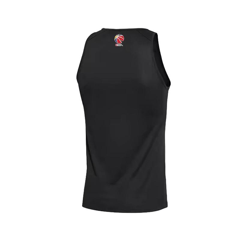 Li Ning CBA Series Logo Pattern Casual Loose Breathable Sleeveless Vest Unisex tops Black AVSS723-1