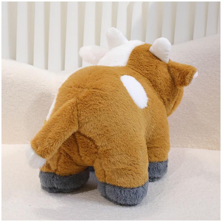 Cute Cartoon Cow Plush Toy - Children's Doll Birthday Gift