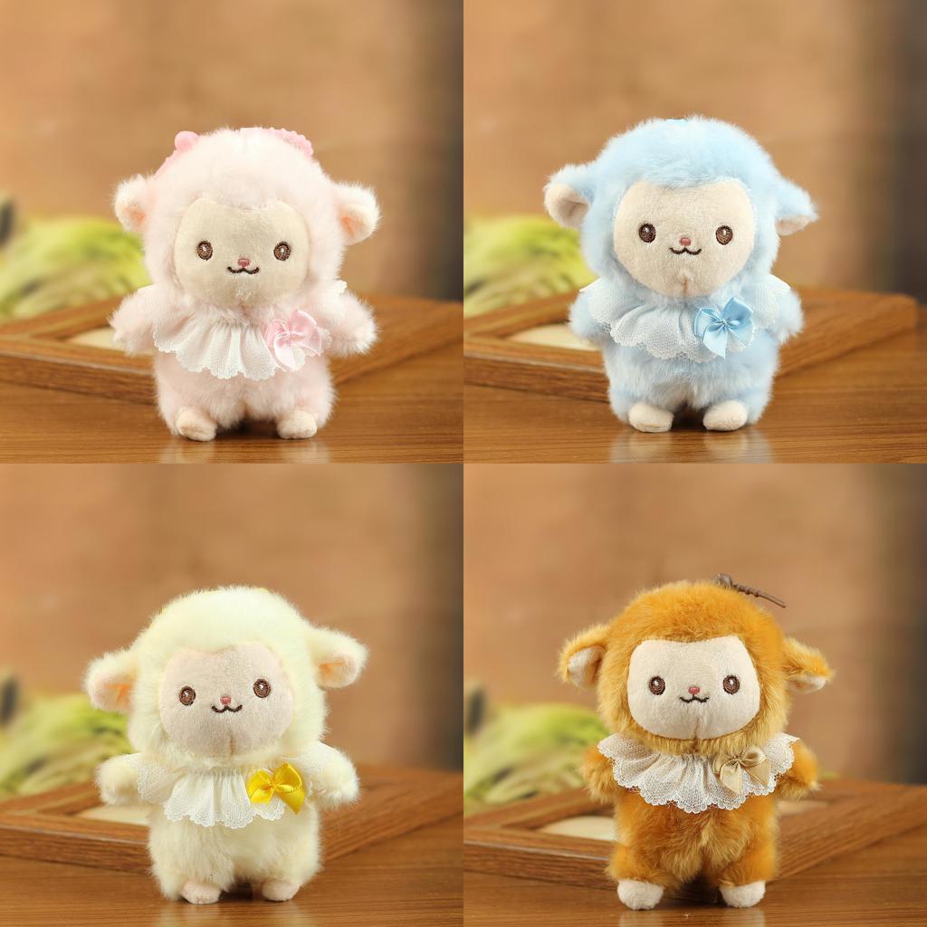 Plush Sheep Keychain Cute Animal Hanging Decor For Kids And Teens