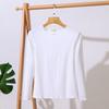 Spring Women T-shirt Long Sleeve Solid Lady Tee Tops Elasticity Slim Cotton Tshirt Female Clothes