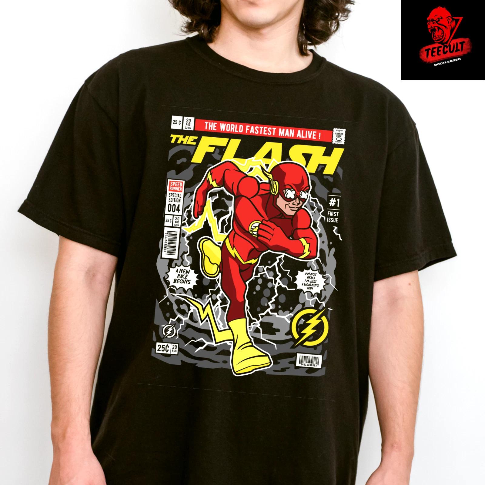 Men s and Women s T-shirts The Flash The Worlds Fastest Man Alive Funko Pop Unisex S