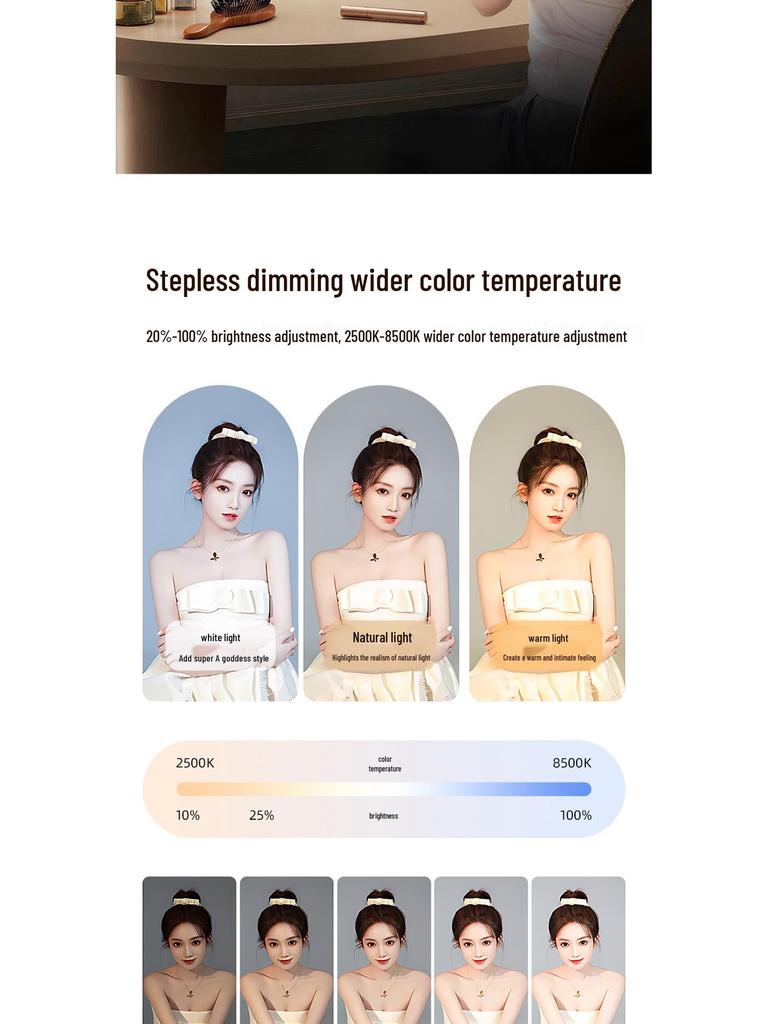 YM200 Przenośne światło pierścieniowe do fotografii beauty, transmisji na żywo i użytku na zewnątrz