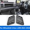 Front Air Vent Outlet Cover Trim Frame For Mitsubishi Triton L200 -2025 2026 Carbon Fiber Interior Accessories Car Styling