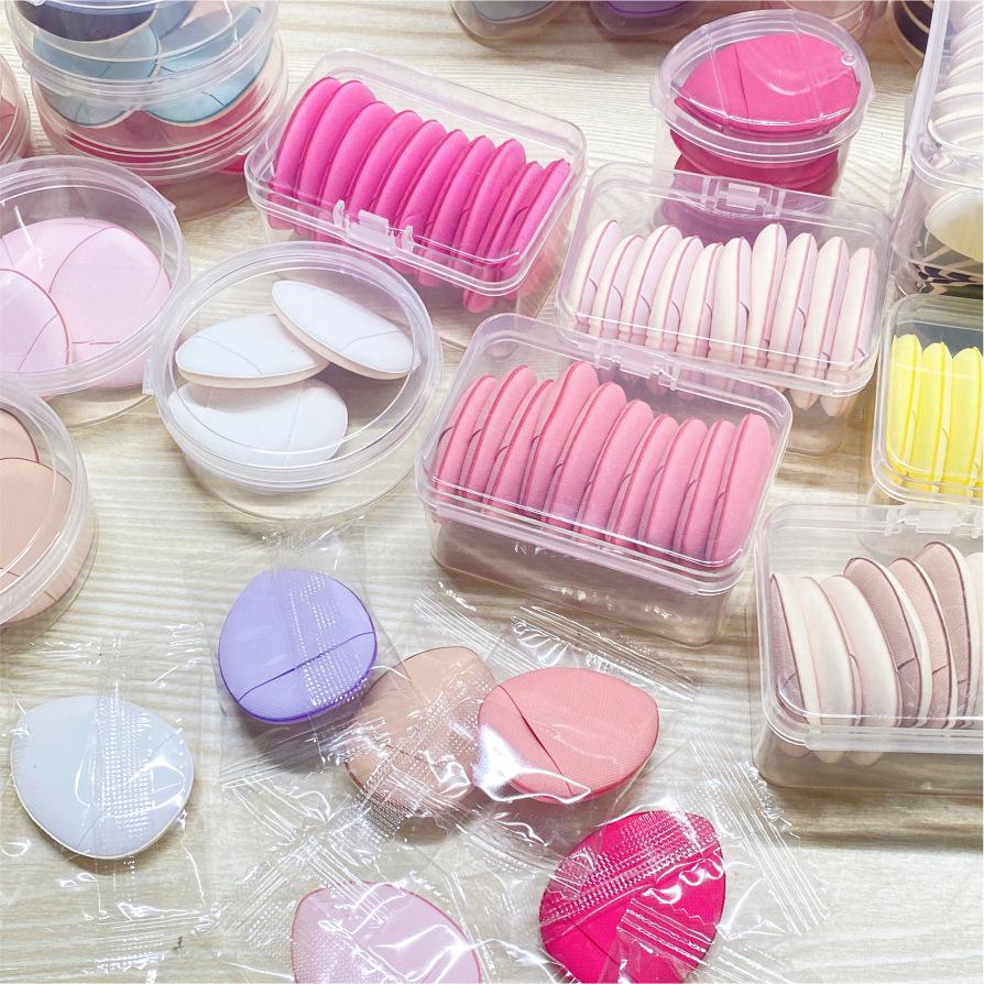 Mini Puf pentru Corector cu Perna de Aer - Burete de Machiaj Marshmallow în Formă de Picătură de Apă