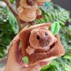 Marmots Cute Cartoon Plush Keychain Material Children Bag Decoration Doll Gift
