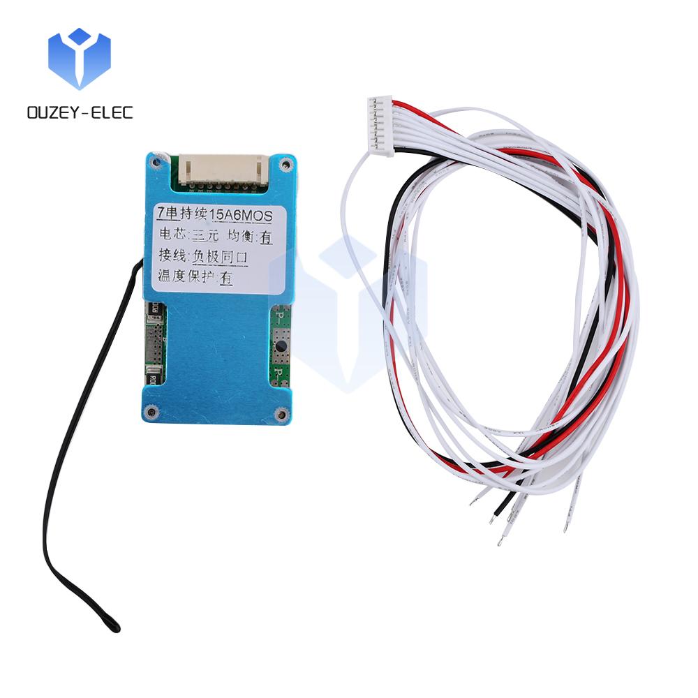 7S 15A 20A 25A Lithium Battery Charging Protection Board Battery Management System Active Equalisation Module TEMP Control