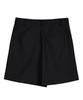 Myuleus Wool Pintuck Shorts Women'S Shorts [Black]