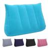 Multi-functional Inflatable Pillow Leak-proof Thicken Inflatable Lumbar Support Wedge Pillow Portable Travel Flocked Triangular Sleeping Cushion