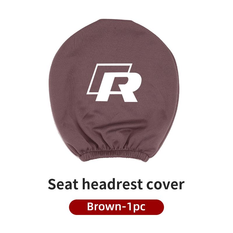abcd1 Car Seat Headrest Protective Cover Anti-Dirty Pillow Protector For VW Passat Golf Tiguan Polo Scirocco Jetta CC T-ROC Touareg