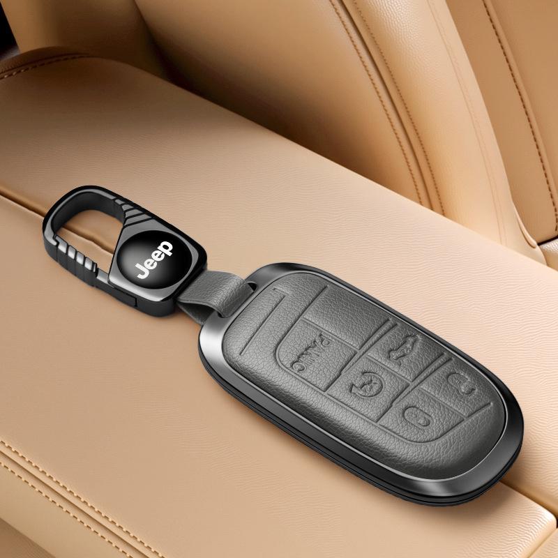 Jeep Key Cover Compatible with Compass, Cherokee, Commander, Grand Cherokee Key Shell