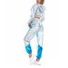 Kadın Parlak Pantolon Elastik Spor Pantolon Bol Eğlence Rahat Uzun Pantolon Eşofman Altı Koşu Altları Streç Tayt Parti Disko Clubwear