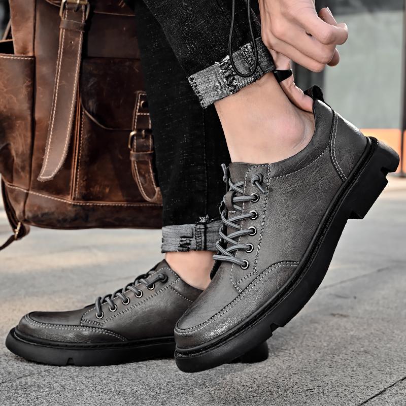 Деловая деловая обувь из натуральной кожи, роскошная брендовая мужская ...