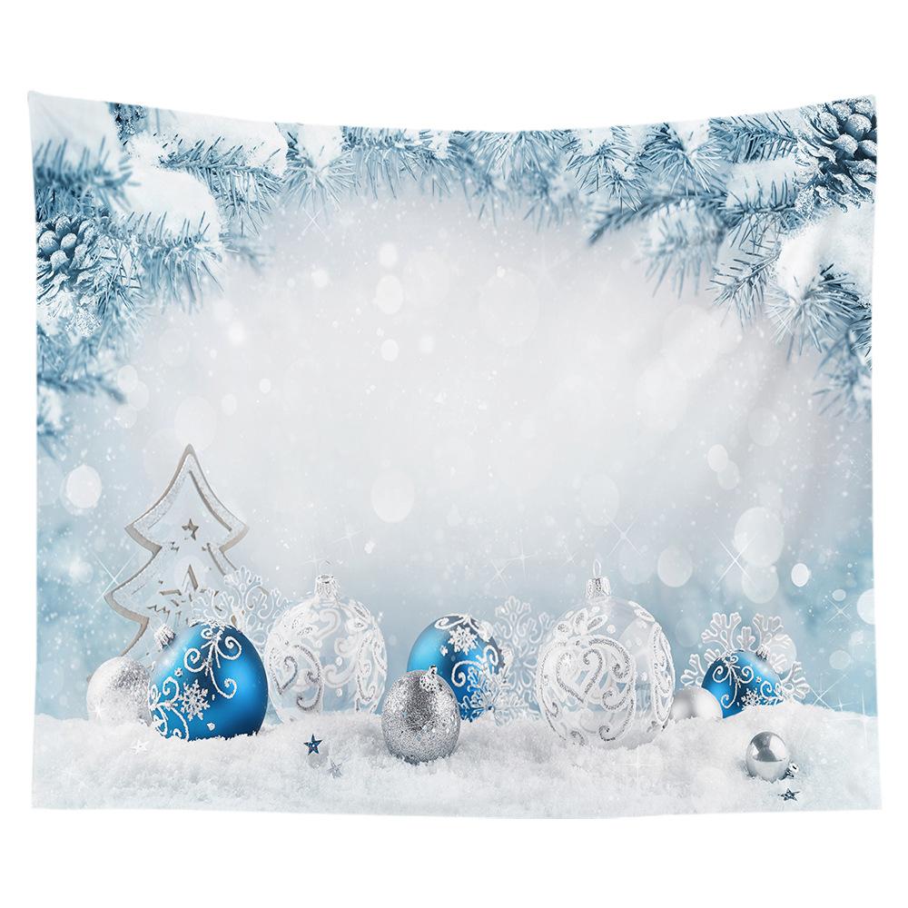 Christmas Tapestry Ice and Snow Cabin Scenery Cross-border Hanging Cloth Room Hanging Cloth Tapestry