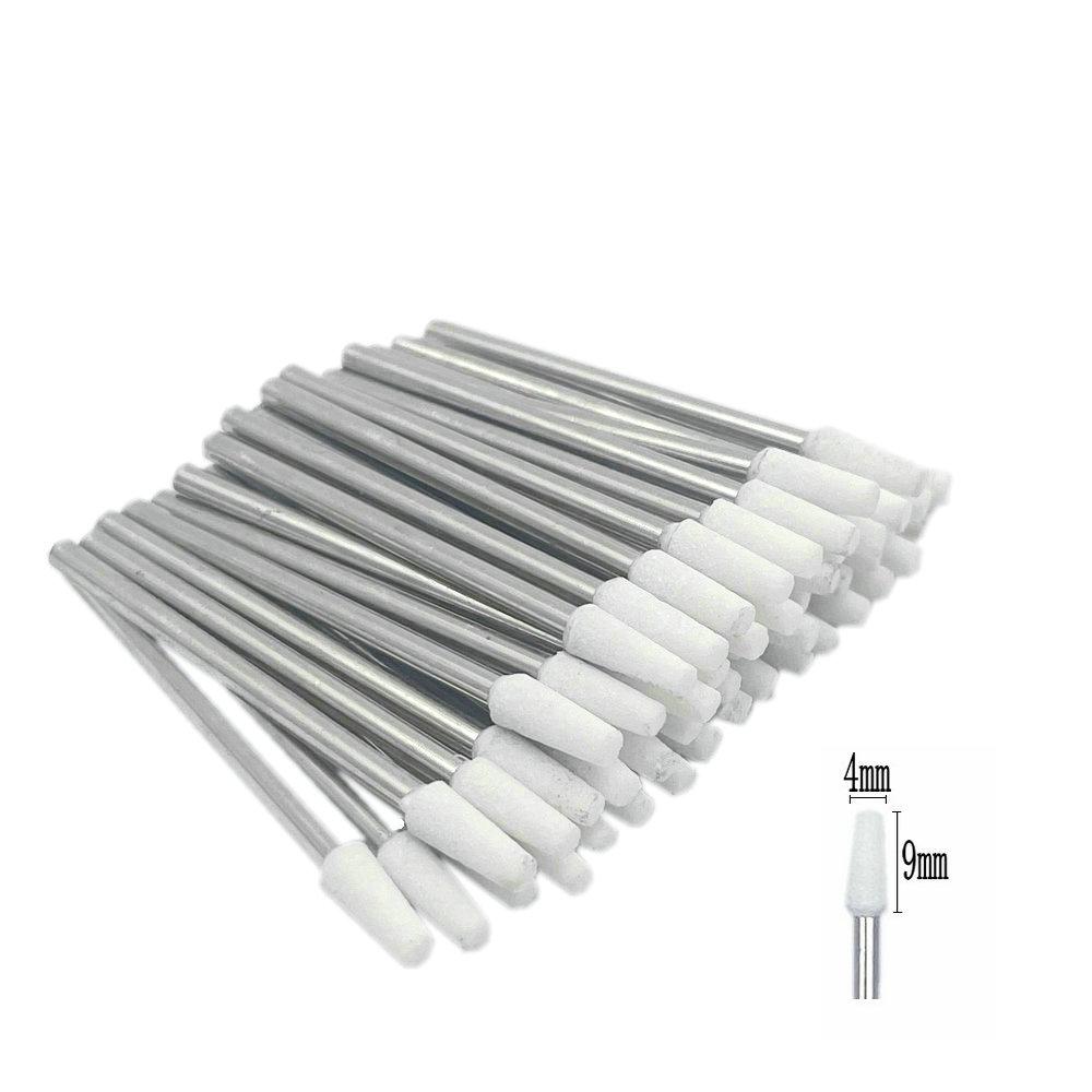 50pcs/set  Dental Stone Grinder Polisher Burs For Contouring Shaping Porcelain Dental Rotary Stone Polisher 2.35mm Shank