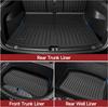 Car Trunk Mat For New Tesla Model Y 2025 Juniper TPE Floor Mats & Cargo Liner All Weather Trunk Mats Floor Liner Backrest Mats