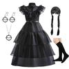 Girls Halloween Cosplay Costume Dress Movie Kids Gothic Dancing Vestidos Party Outfits Dress