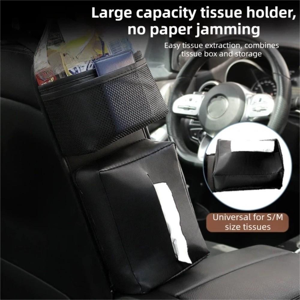 Multi-Functional Car Seat Hanging Organizer Tissue Box Auto Seat Box  Vehicle