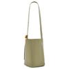 Loewe Bucket Series Pebble Adjustable Shoulder Strap Lock Closure Leather Bucket Bag Unisex Handbags Eucalyptus-Green AANBBBWX01-4787