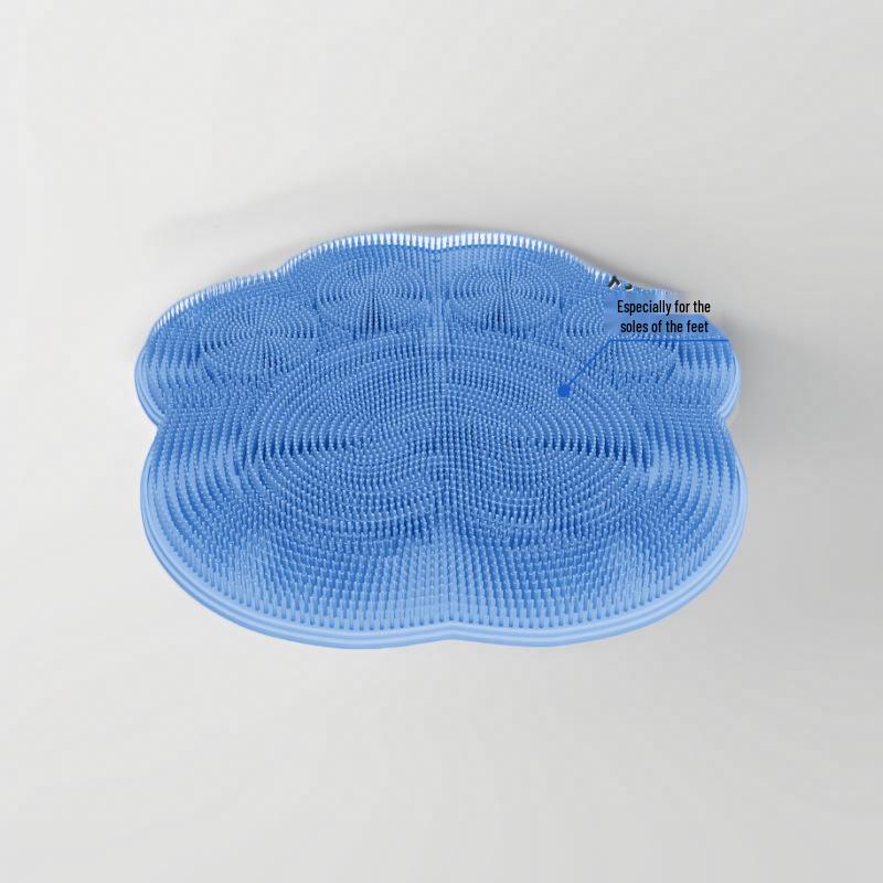 Foot Scrubber & Bath Brush: Exfoliates Dead Skin, Suction Cup Massage for Feet & Back.