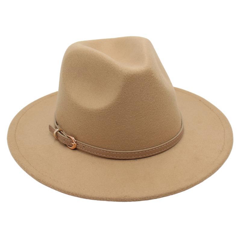 British Top Hat Punk Jazz Hat Men'S And Women'S Stage Felt Hat Performance Woolen Hat Fedora Hat Elegant Gambler Hat