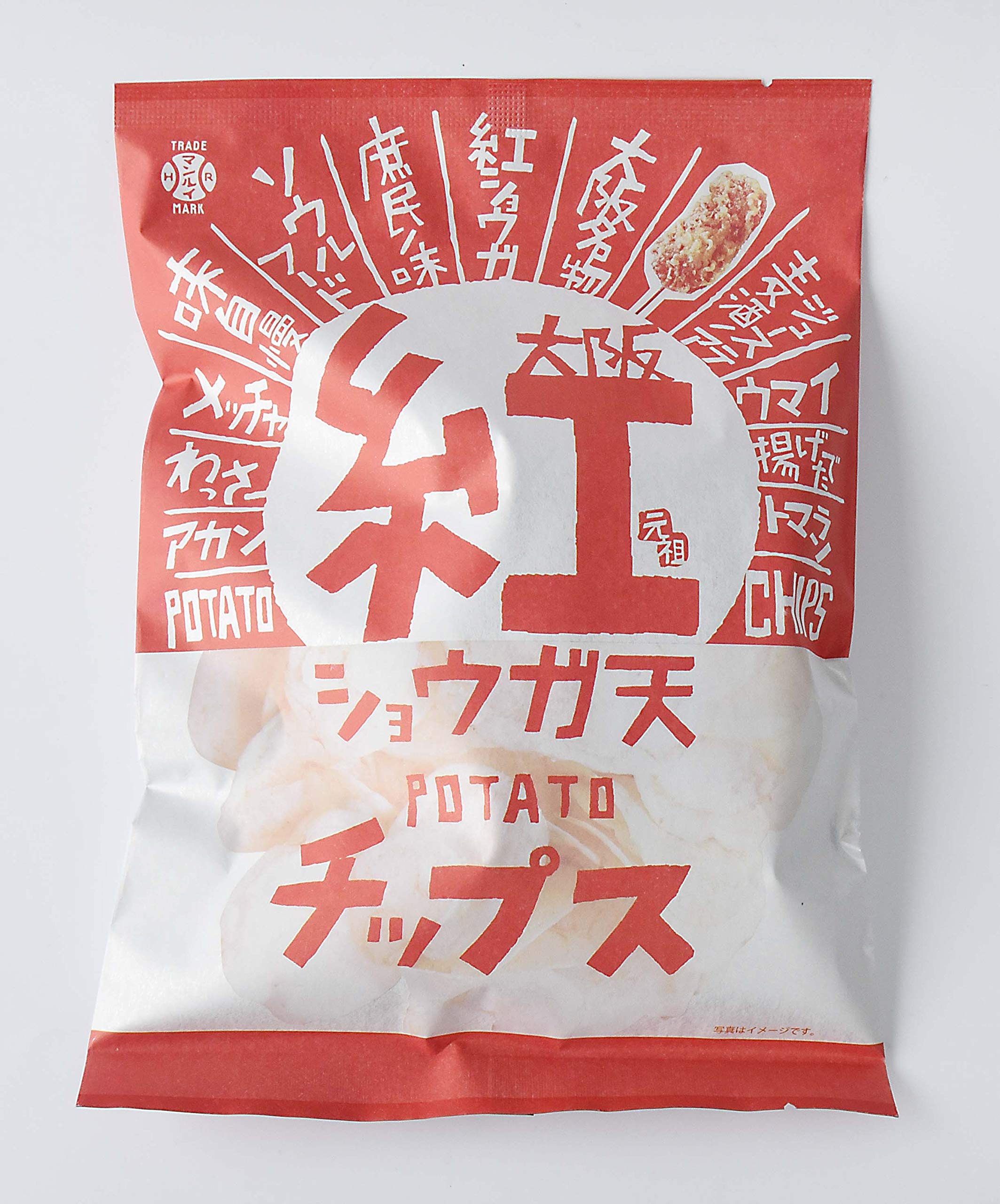 

Idea package Osaka red ginger tempura potato chips 100g