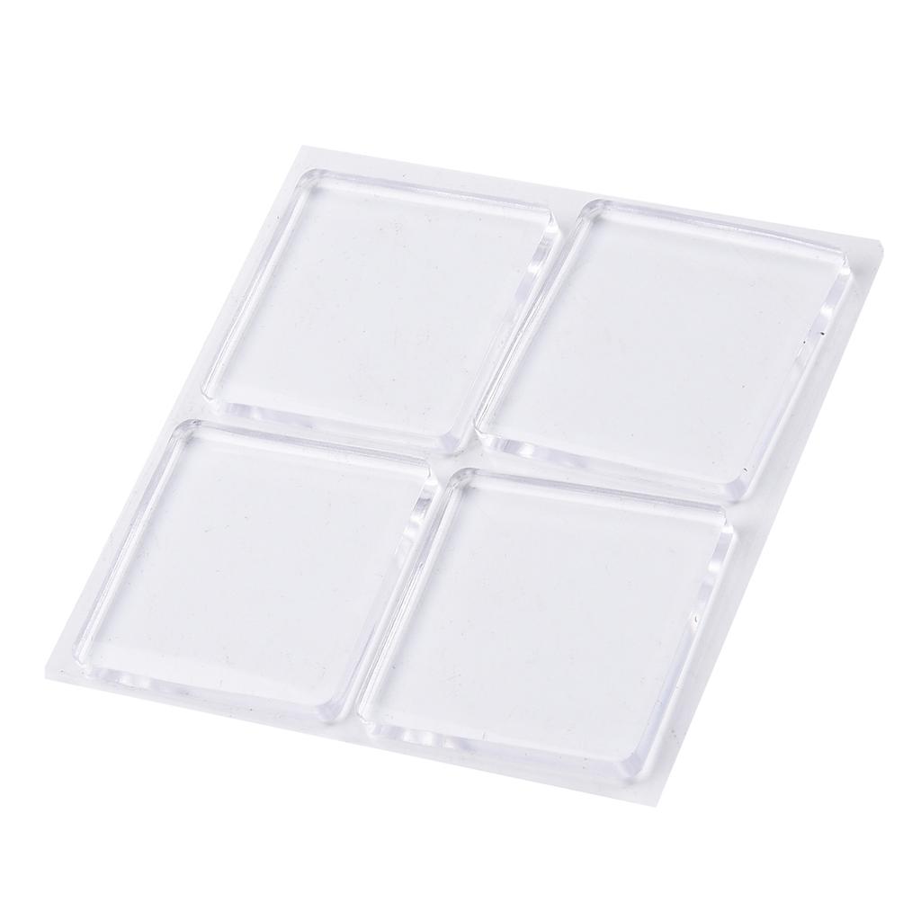 4pcs/set Transparent Anti Vibration Shock Absorbing Pad Mat Washing Machine Applicable To Any Smooth Place, Shockproof