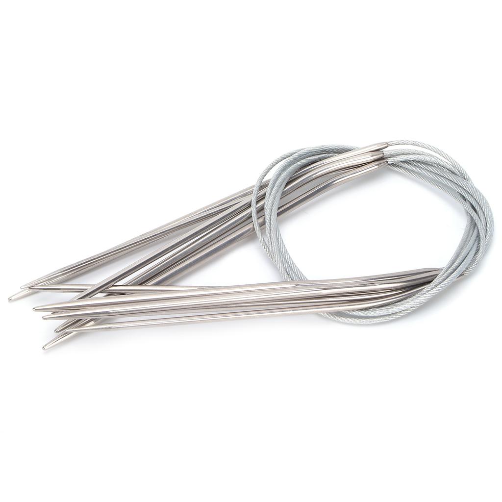 Circular Knitting Needles Stainless Steel Round Needles Various Sizes Crochet Knitting Needles
