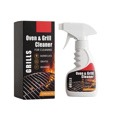 Oven Grill Cleaner Spray 120ml for Barbecues Grates and Skewers Effective Grease and Residue Removal Suitable for Kitchen and Outdoor Use