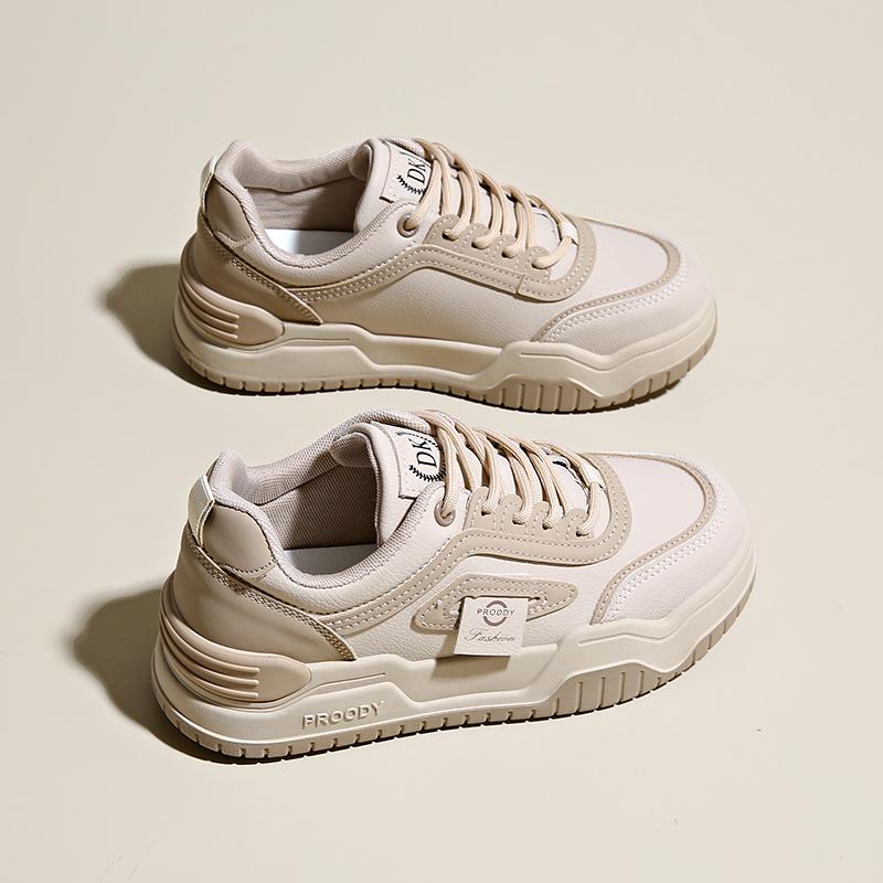 CRLAYDK Women's Classic Leather Sneakers Casual Tennis Breathable Skateboard Shoes Platform Walking Sports Trainers