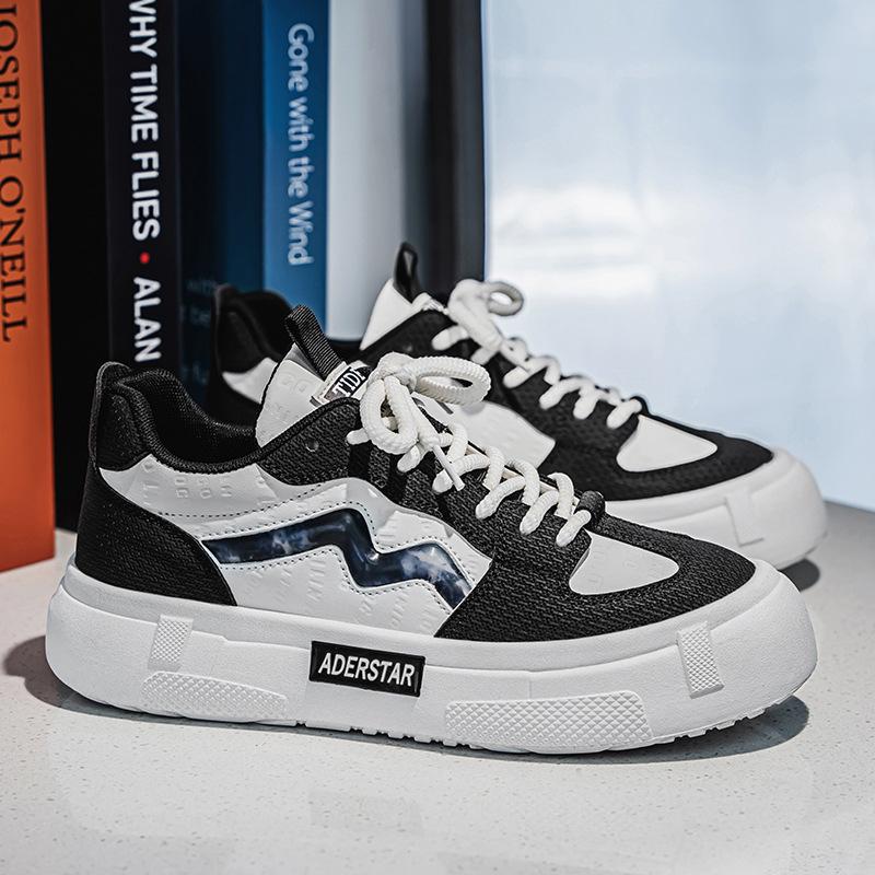 

Board shoes men s shoes 2025 spring and summer new casual trend versatile youth sports shoes running dad trendy shoes 39 чёрный