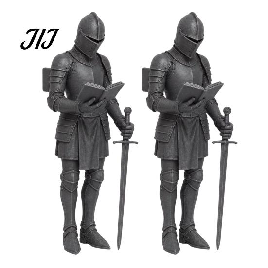 Knight Bookshelf Guard Medieval Decor, Armored Bookend Statue, Gothic Library Shelf Decoration, Reading Room Decor Castle Theme Home for Bookshelves,