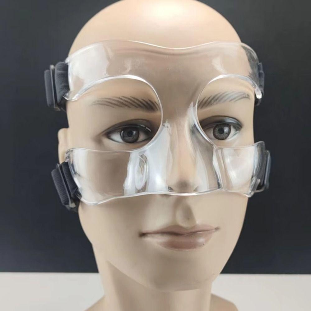 Adjustable Basketball Face Mask Elastic Strap Face Guard Durable Nose Protector  Game Collision