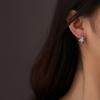 Xin Shi'S Personality Is Sweet, Slightly Inlaid Bow Ear Buckle 2 024 Trendy Niche Design Sense Exquisite Fashion Ear