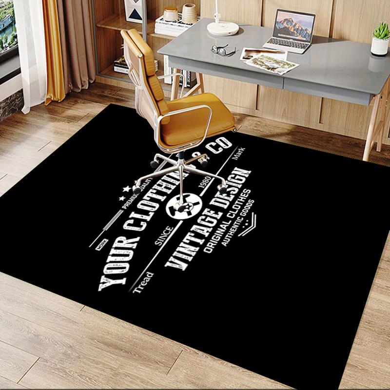 1pc Vintage Clothing Home Office, Durable Polyester Floor Mat with Easy, Office Decor, Urban Style, Nonslip Backing