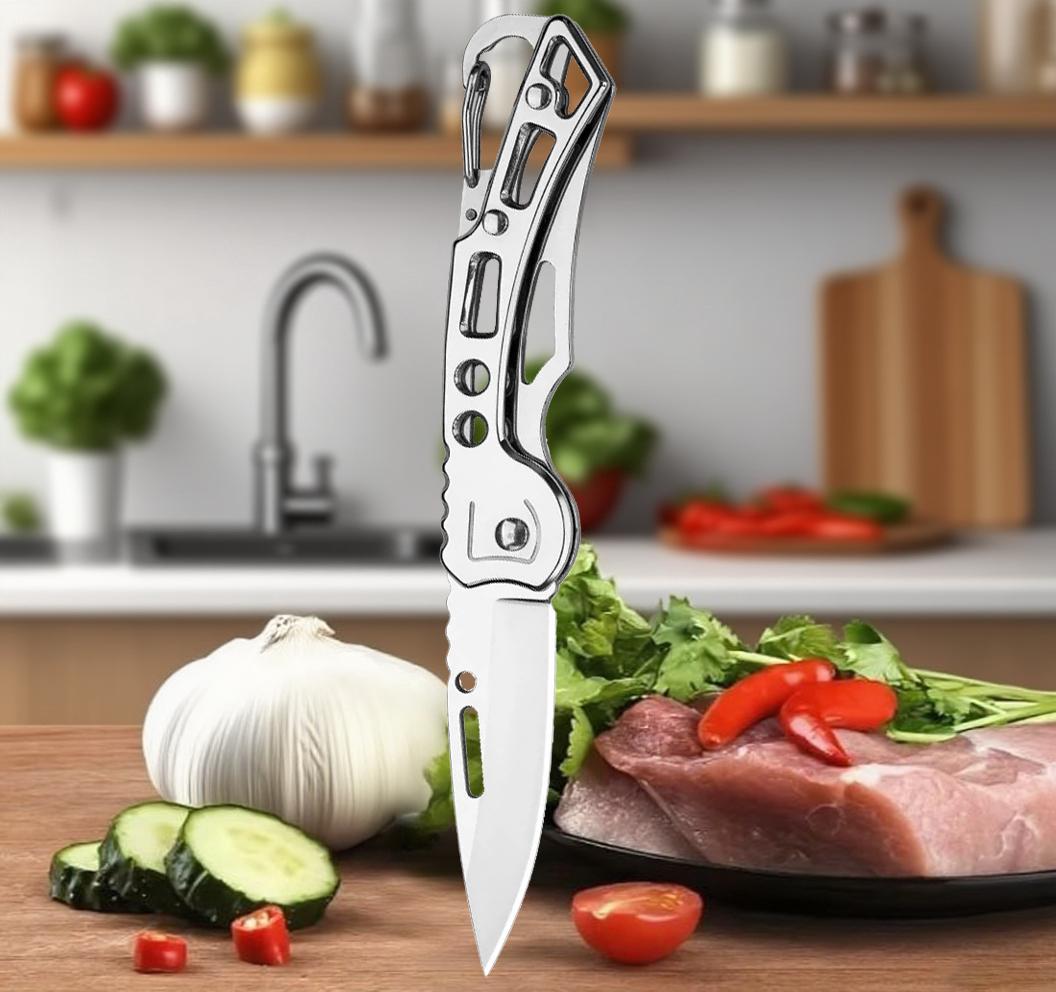 

High-end folding fruit knife, stainless steel, easy to carry, with anti-slip handle, suitable for kitchen accessory pocket knife